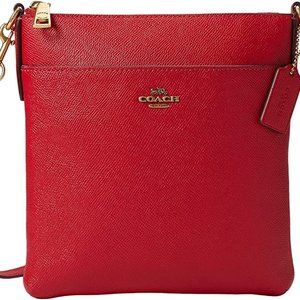 Coach Red Crossgrain Leather Kitt Messenger Bag - NWT, never used